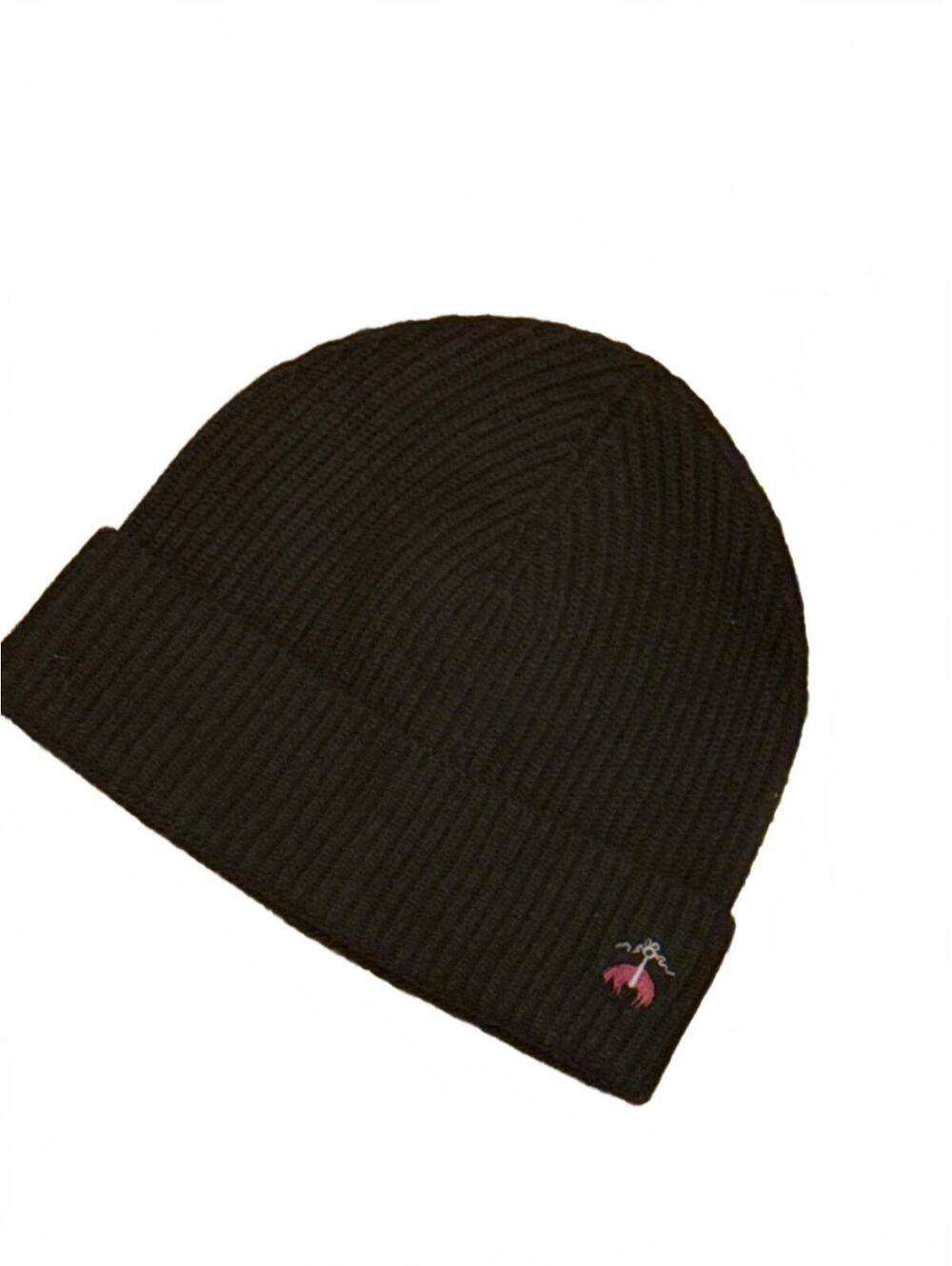 Brooks Brothers Merino Wool Cashmere Blend Classic Rib Hat Beanie